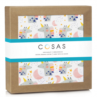 Непромокаючий наматрацник 70х120 см UNICORN MOON COSAS Білий