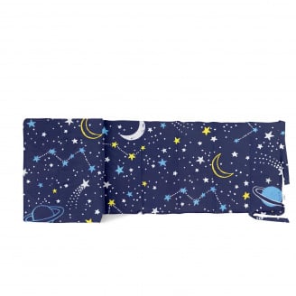 Бортики на ліжечко COSAS GALAXY Ранфорс 30х180 см Синій