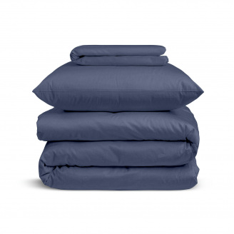 Детское постельное белье сатин в кроватку INDIGO COSAS Сапфир 110х140 см