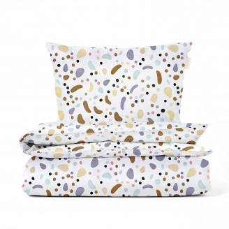 Подростковая постель без простыни COLORFUL STONES COSAS Бежевий 155х215 см