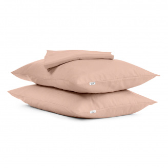 Набір наволочки і простирадло COSAS BEIGE SATIN CS1 Сатин 220х240 см Бежевий