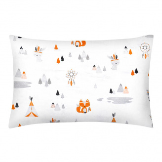 Дитяча наволочка COSAS DREAMY ANIMALS Ранфорс 40х60 см Білий