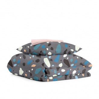 Підліткова постільна білизна GEMSTONES CS1 Cosas сірий 160х220 см