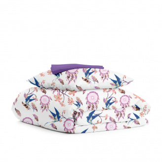 Дитяча постільна білизна в ліжечко DREAMCATCHER CS1 Cosas Фіолетовий 110х140 см