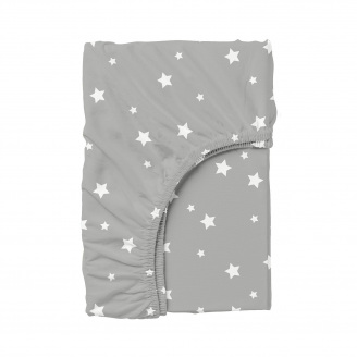 Простирадло на резинці 120х200 см GREY STARFALL COSAS Сірий