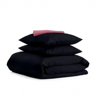 Сімейний комплект постільної білизни Black CS2 COSAS Сакура 2х160х220 см