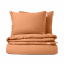 Півтораспальний комплект без простирадла COSAS AMBER Ранфорс 160х220 см Терракот Коростень
