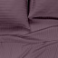Сімейний комплект постільної білизни сатин AURORA Cosas Баклажан 2х160х220 см Братське