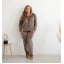 Пижама женская COSAS Velour Harmony S Коричневый Днепрорудное