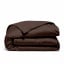 Евро постель сатин с простыней на резинке BROWN Cosas Шоколад 200х220 см Славянск