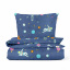 Дитяча постіль без простирадла SPACEMAN COSAS Синій 110х140 см Шепетівка