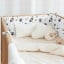 Бортики на ліжечко COSAS LITTLE PRINCE Ранфорс 30х180 см Білий Камінь-Каширський