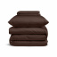 Дитяча постільна білизна сатин у ліжечко BROWN Cosas Шоколад 110х140 см Ясногородка