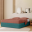 Ліжко двоспальне COSAS Papaya Ocean 160x200 см Смарагдовий Ковель