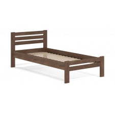Ліжко Алекс Меблі-Сервіс 90х200 см односпальна дерев'яна в кольорі горіх