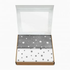 Набір пелюшок COSAS STARFALLS CS1 Бязь 80х100 см 2 шт Сірий