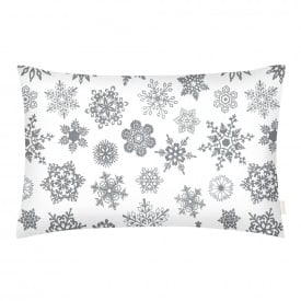 Евро наволочка COSAS SNOWFLAKES GRAY 50х70 см Серый