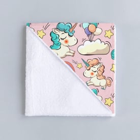 Непромокаюча пелюшка COSAS ROSE UNICORN Ранфорс 70х120 см Рожевий