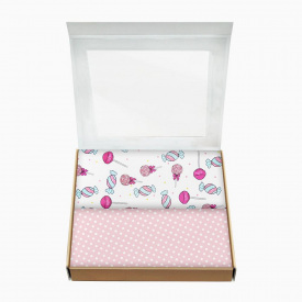 Набір пелюшок COSAS LOLLIPOPS Бязь 80х100 см 2 шт Рожевий