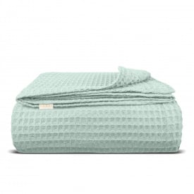 Плед-покрывало вафельное COSAS 240х260 см Pistachio Greek Waffle Фисташковый