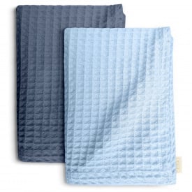 Вафельные полотенца COSAS Fancy Greek Waffle CS4 Сине-голубой 2 шт