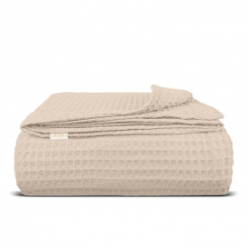 Плед-покривало вафельне COSAS 200х220 см Magnolia Greek Waffle Магнолія