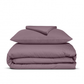 Подростковая постель сатин с простыней на резинке Cosas Grape 160х220 см