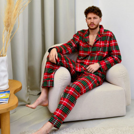 Мужская пижама COSAS SleepWay L Красно-зеленый (SleepWay_red_green_L)