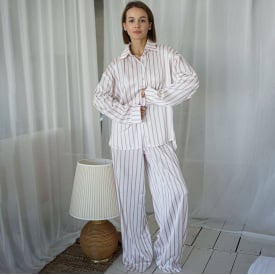 Пижама женская COSAS Tessa S Бело-розовый