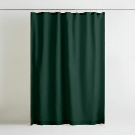 Шторка для душу та ванної COSAS PINE з кільцями 180х200 см Смарагдовий