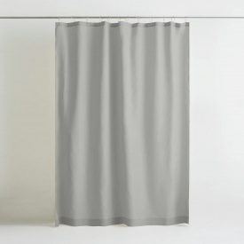Шторка для душа и ванной COSAS SILVER с кольцами 180х200 см Серый