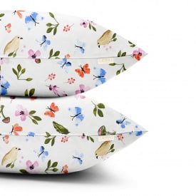 Набор наволочек COSAS HAPPY BIRDS 40х60 см Белый