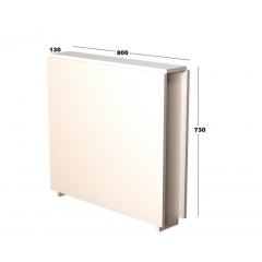 Стол-книга Tobi Sho "Праздничный" обеденный для кухни, столовой, гостиной ДСП, 800х1515х730 мм Белый Коростень