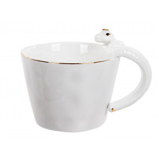 Кухоль Lefard Snake with gold trim 350 мл Білий (AL262995)