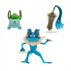 Фигурки игровые Pokemon Honedge-Bulbasaur-Frogadier W19 Разноцветный 3 шт KD229667