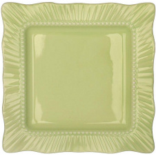 Набір квадратних тарілок BonaDi Green 20х20 см Салатовий 6 шт DP230991