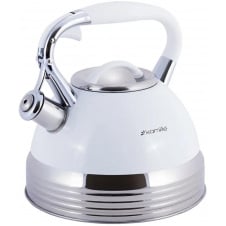 Чайник для плиты из нержавеющей стали 2,7л white Kamille DP262112