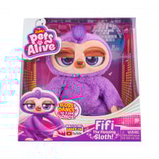 Интерактивная мягкая детская игрушка Pets & Robo Alive pets alive Танцующий ленивец 25x13x26 см Разноцветный KD90027