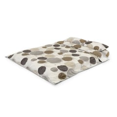 Комплект постільної білизни Артеміда-8 (євро, поліестер, наволочки: 50х70 см 2 шт та 70х70 см 2 шт, кола, білий) IMI Броды