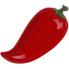 Тарелки BonaDi Ceramic Red Pepper 22х10 см Красный 2 шт DP231019 Гуляйполе