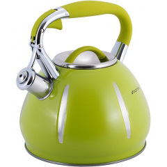 Чайник 3л из нержавеющей стали со свистком зеленый Kamille DP112949 Вольнянск