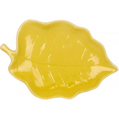 Набір фігурних тарілок BonaDi Yellow Sheet 25х17 см Жовтий 6 шт DP231000 Генічеськ