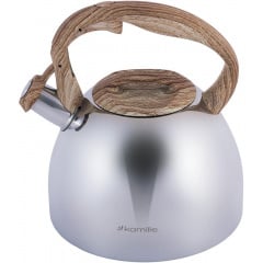 Чайник з нержавіючої сталі зі свистком 2.7 л сатин Kamille DP91368 Березне