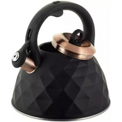 Чайник для плиты Black crystal 3л из нержавеющей стали Kamille DP262117 Новониколаевка