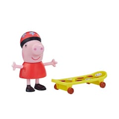 Ігрова фігурка Peppa Pig Пеппа зі скейтбордом 7.5 см Різнокольоровий KD227321 Київ