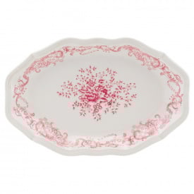 Набір тарілок Lefard Glamor 31х20 см Біло-рожевий 6 шт AL262642