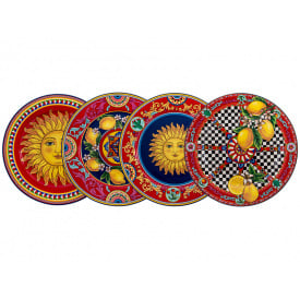 Набір тарілок Lefard Solar Rising 27 см Різнокольоровий 4 шт AL233212