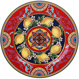 Порцелянова тарілка Bona Ornament 27 см Різнокольоровий DP262885