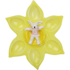 Тарелка-подставка на 6 яиц Bona Bunny in Flower 22 см Желтый DP261441