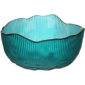 Салатниця BonaDi Pivonia 13х6 см Бірюзовий DP232998
